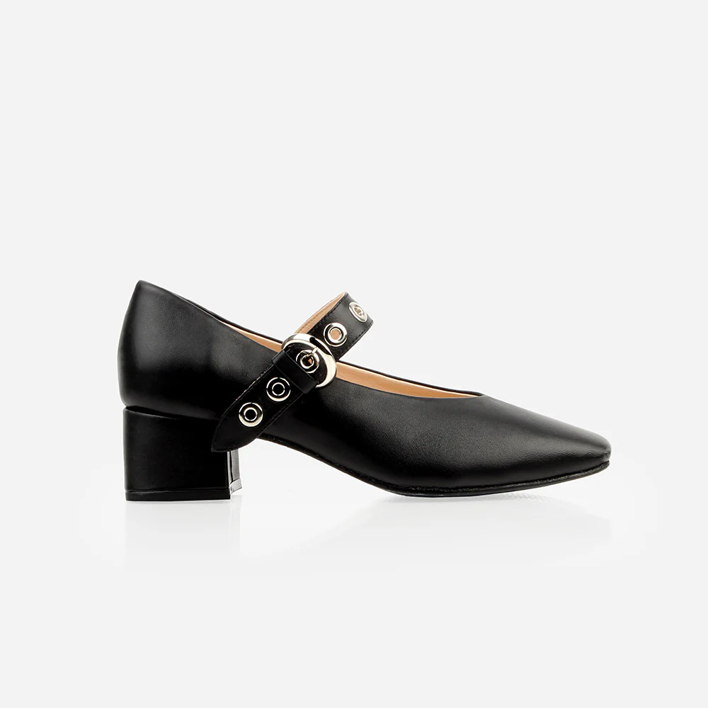 The BLVD Heeled Mary Jane Black - Image 4