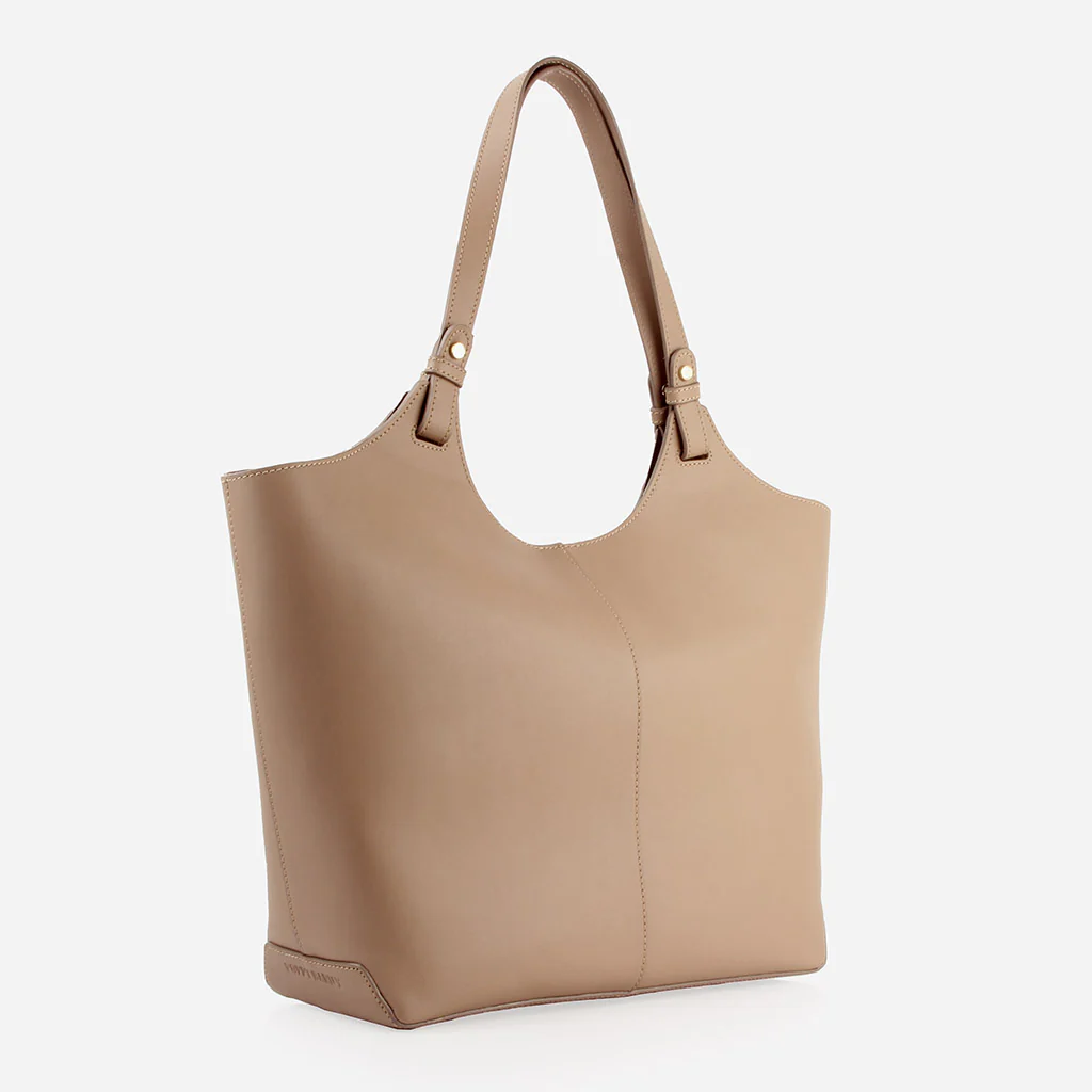 The Lisboa Tote + Laptop Sleeve Set Biscotti - Image 7