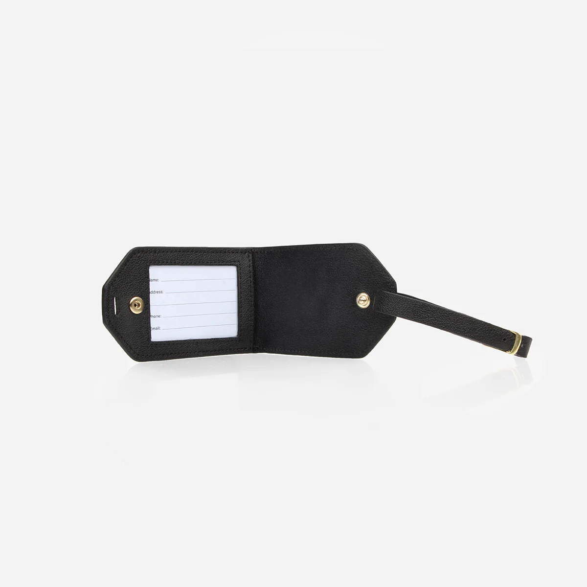 The Slim Luggage Tag Black - Image 4