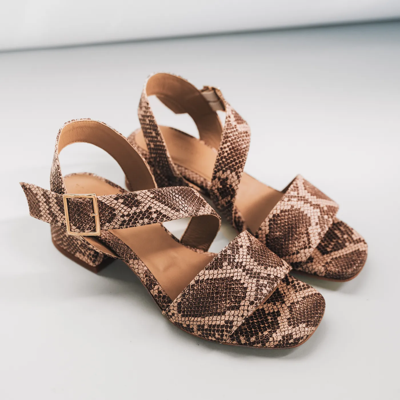 The Soirée Heeled Sandal Desert Snake - Image 3