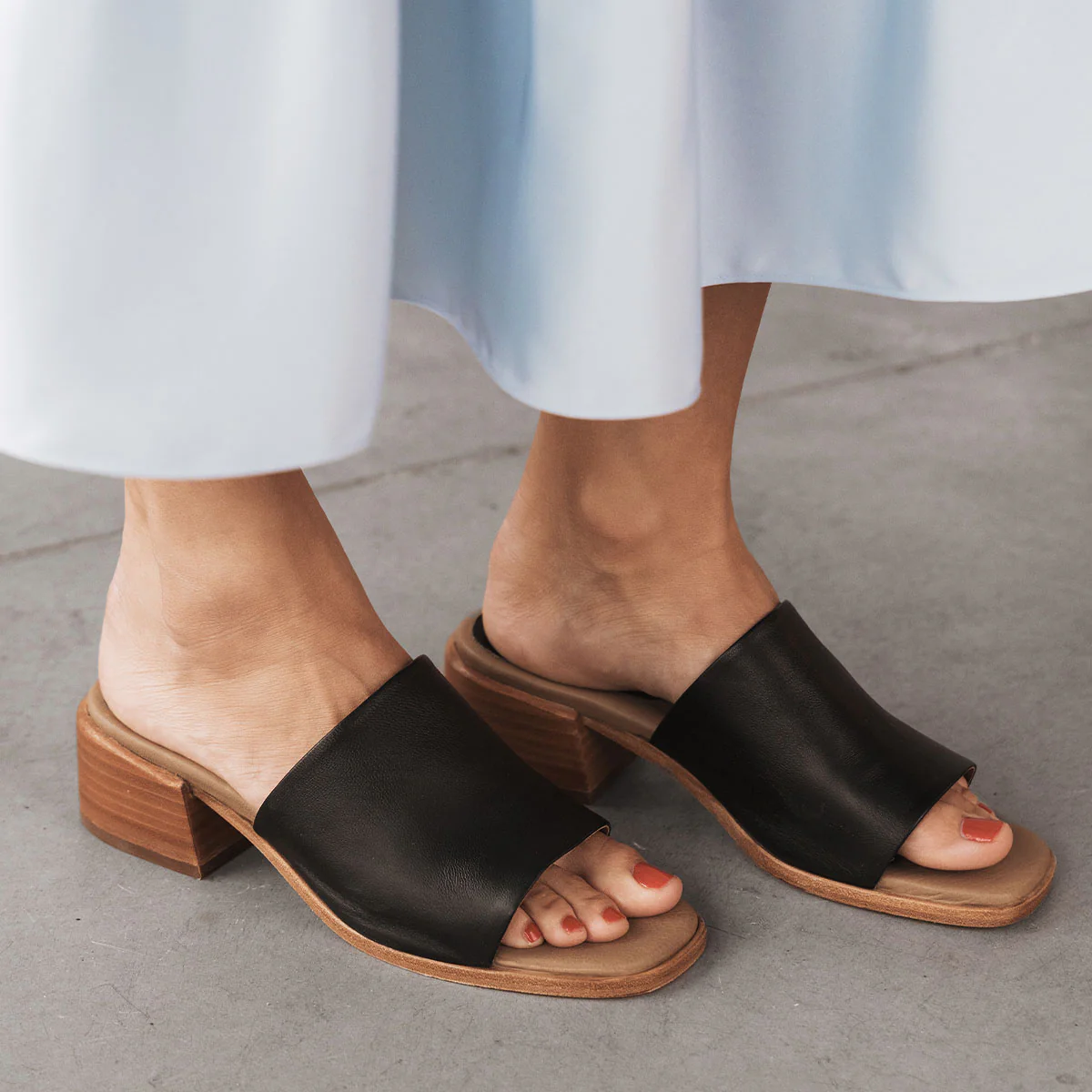 The Spritz Heeled Sandal Black - Image 4