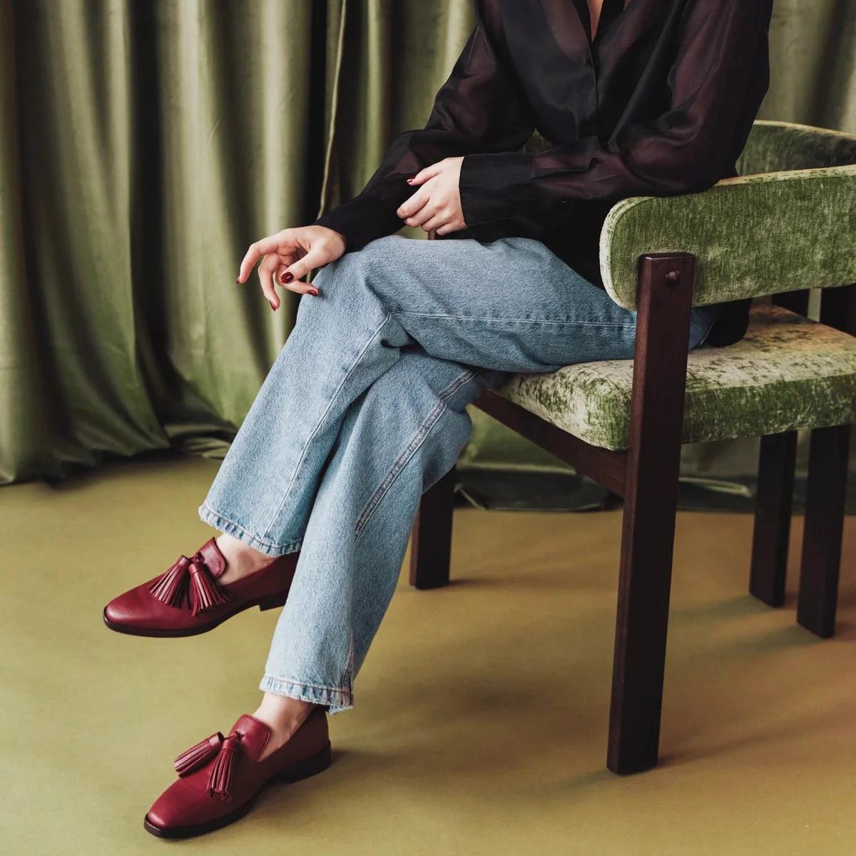 The Tassel Daily Loafer Resort Red - Image 3