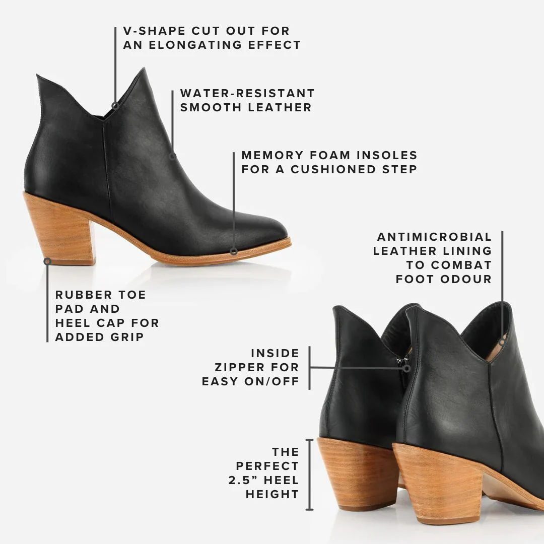 The Two Point Five Ankle Boot Black Water Resistant - Image 5