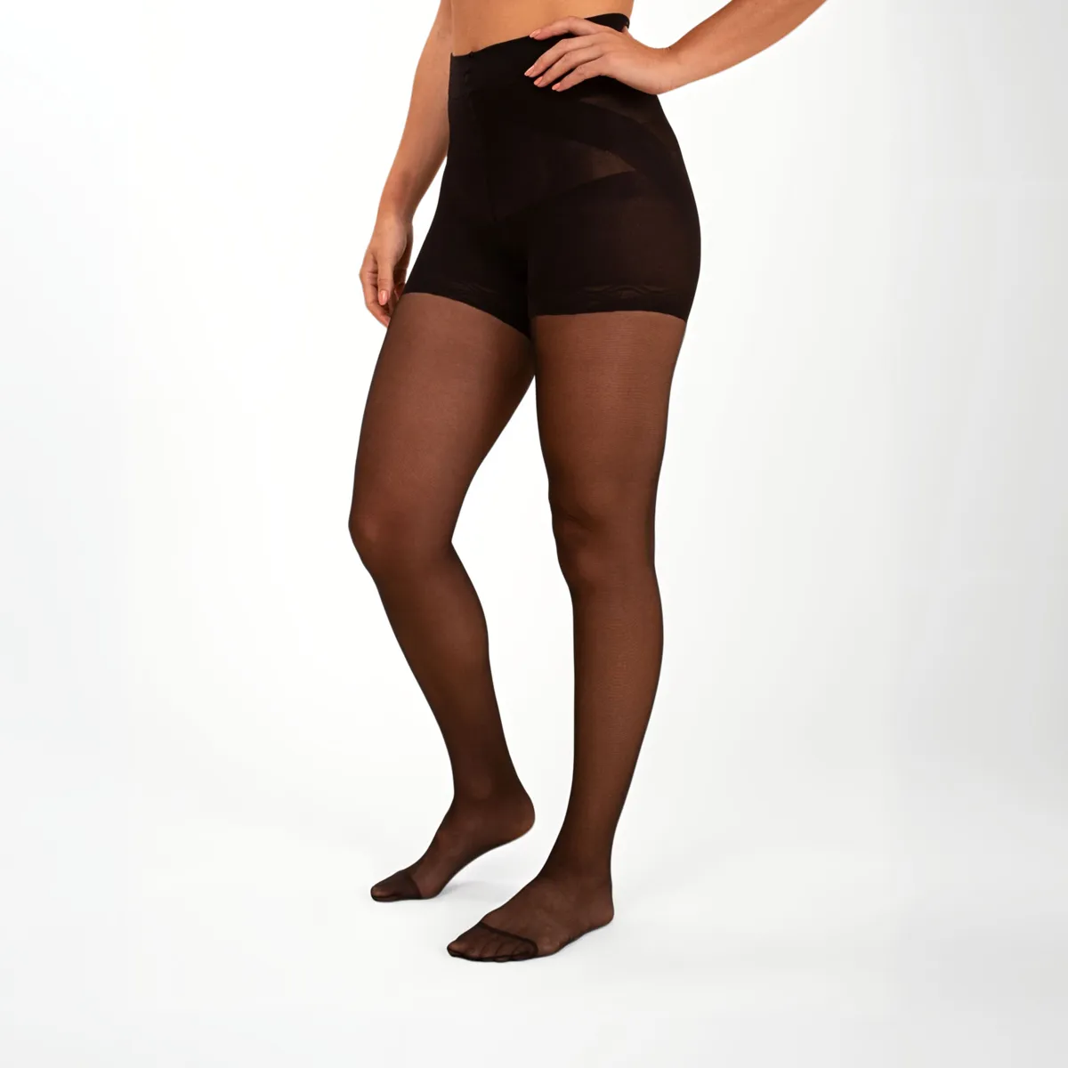 Threads Sheer Contour Black Tights - Image 2