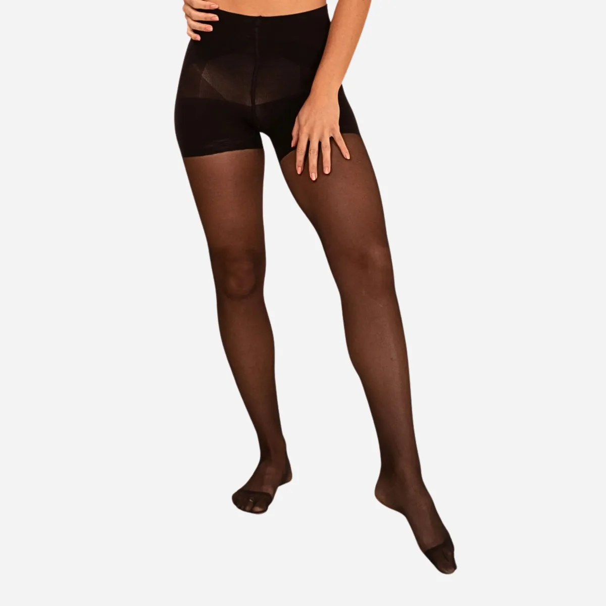 Threads Sheer Contour Black Tights - Image 3